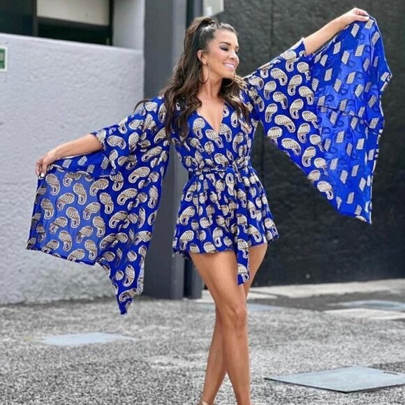 L’atiste by Amy Morocco kimono romper - Picture 1 of 9